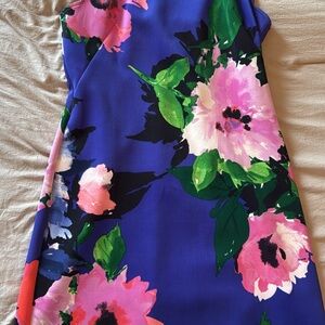 Vince Camuto Floral Mini Dress - Blue and Pink